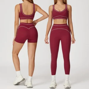 Costume de Yoga pour femmes, survêtement, soutien-gorge de sport, Legging taille haute, short, ensemble de gymnastique, Fitness, course à pied, vêtements d'entraînement, Push Up