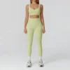 Costume de Yoga pour femmes, survêtement, soutien-gorge de sport, Legging taille haute, short, ensemble de gymnastique, Fitness, course à pied, vêtements d'entraînement, Push Up