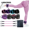 bandes de résistance TPE sangles de cheville Fitness anneau en D soutien poignets de cheville bande de Yoga garde de gymnastique Extensions de sécurité de force des jambes