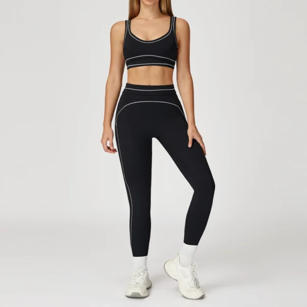 Costume de Yoga pour femmes, survêtement, soutien-gorge de sport, Legging taille haute, short, ensemble de gymnastique, Fitness, course à pied, vêtements d'entraînement, Push Up