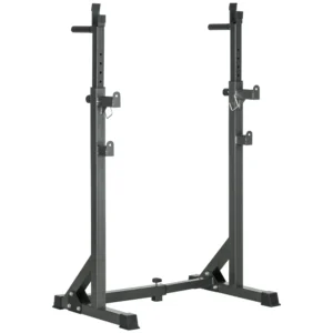 Support d'haltères multifonctionnel Sportnow avec support de musculation à largeur et hauteur réglables avec cadre en acier