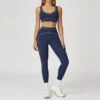 Costume de Yoga pour femmes, survêtement, soutien-gorge de sport, Legging taille haute, short, ensemble de gymnastique, Fitness, course à pied, vêtements d'entraînement, Push Up