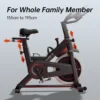 Vélo de spinning, équipement d'entraînement à domicile, réglable en continu, Vélo avec support pour tablette plus large.