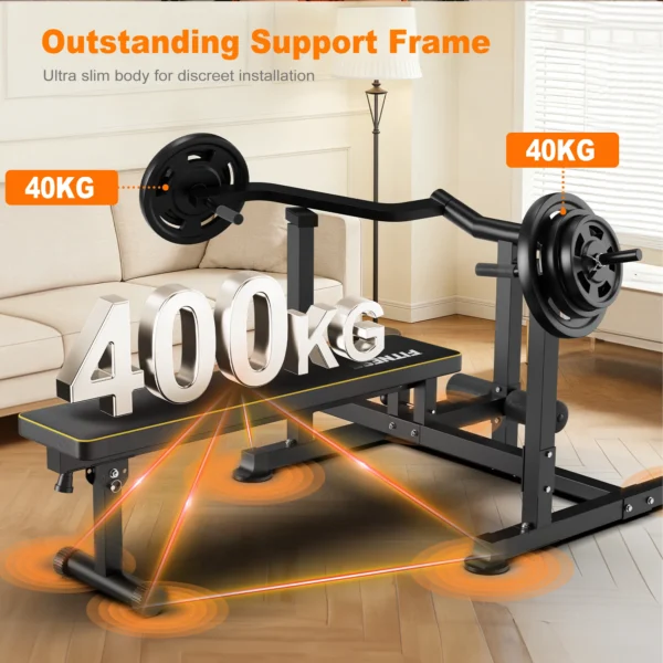 Machine de musculation multifonctionnelle pour la poitrine - Bras convergents indépendants, banc de musculation à domicile pour l'entraînement de la poitrine, des épaules et du tronc