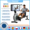 Rameur magnétique 16 niveaux de résistance, application Bluetooth, écran LCD, silencieux et fluide, pour la remise en forme à domicile