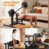 Machine de musculation multifonctionnelle pour la poitrine - Bras convergents indépendants, banc de musculation à domicile pour l'entraînement de la poitrine, des épaules et du tronc