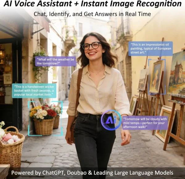 Nouvelles Lunettes Intelligentes 2026 Grande Capacité 3600mAh Caméra Anti-tremblement 800W Pixels Traduction 120+ Langues Enregistrement Vidéo Appel Vidéo