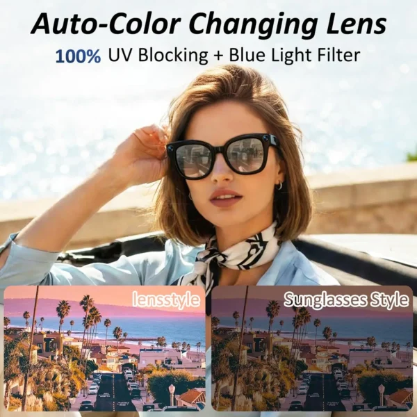 Nouvelles Lunettes Intelligentes 2026 Grande Capacité 3600mAh Caméra Anti-tremblement 800W Pixels Traduction 120+ Langues Enregistrement Vidéo Appel Vidéo