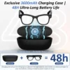Nouvelles Lunettes Intelligentes 2026 Grande Capacité 3600mAh Caméra Anti-tremblement 800W Pixels Traduction 120+ Langues Enregistrement Vidéo Appel Vidéo