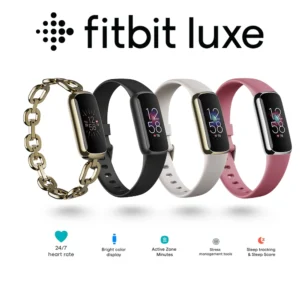 Fitbit Luxe Fitness Tracker AMOLED écran 24/7 moniteur de fréquence cardiaque sommeil SpO2 Stress Tracker étanche Bracelet intelligent