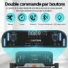 Tapis de course pliable, 12 programmes prédéfinis, inclinaison réglable à 8 %, connectivité Bluetooth, vitesse maximale de 14 km