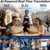 Nouvelles Lunettes Intelligentes 2026 Grande Capacité 3600mAh Caméra Anti-tremblement 800W Pixels Traduction 120+ Langues Enregistrement Vidéo Appel Vidéo
