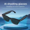 Nouvelles Lunettes Intelligentes IA 2026 avec Caméra de Prise de Vue 800W, Photo et Vidéo HD, Appel Vocal, Traduction, Étanche, Bluetooth, Lunettes de Moto IA