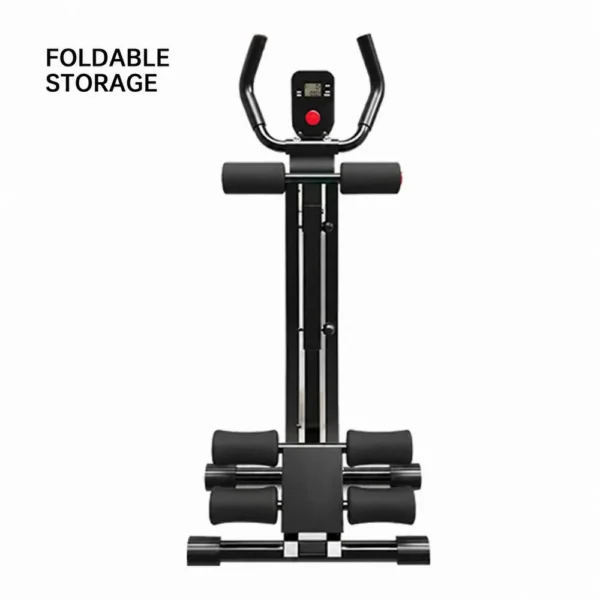 Appareil de musculation abdominale pliable pour la maison, supporte jusqu'à 200 kg, avec écran LCD, pour abdominaux, crunches et entraînement de mise en forme corporelle, réglable