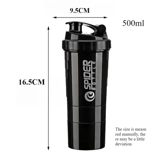 Shaker à protéines de qualité supérieure, 20 oz, avec agitateur en métal, idéal pour les shakes protéinés et les boissons pré-entraînement