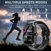 Montre intelligente étanche avec podomètre pour iPhone et Android, réponse à un message, surveillance du sommeil, informations et diag, sport, en effet, 1.83