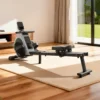Vélo elliptique magnétique Iscooter QK-530 – Volant d'inertie de 3 kg, 16 niveaux de résistance, rails doubles, application sportive intégrée, écran LCD pour usage domestique