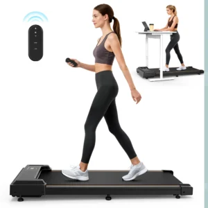 Tapis de course Vitesse de 1 à 6 km/h, capacité de 100 kg, moteur de 0,55 CV, écran LED, télécommande, pour la maison et le bureau