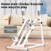 Steppeur vertical compact pliable avec pédales élargies et pédalier à inclinaison réglable – Équipement de sport