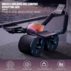 Support de coude roue abdominale roue de rebond noyau anti-dérapant entraîneur musculaire Ab avec compteur affichage roue de rouleau d'exercice de Fitness
