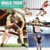 Bande de Résistance Robuste à 7 Niveaux pour Entraînement d'Agilité, Équipement de Gymnastique, Accessoires de Yoga et Pilates, Bande en Caoutchouc pour la Maison