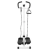 Stepper avec Guidon, Stepper de Fitness avec Ecran LCD, Pédales Antidérapantes, Marche d'escalier pour Maison, Bureau, Salon, Salle de Sport, Blanc et Noir