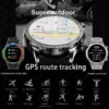 Nouvelle montre connectée GPS pour hommes, écran AMOLED HD, sport de plein air, fitness, fréquence cardiaque, NFC, étanche IP68, appel Bluetooth, montre connectée