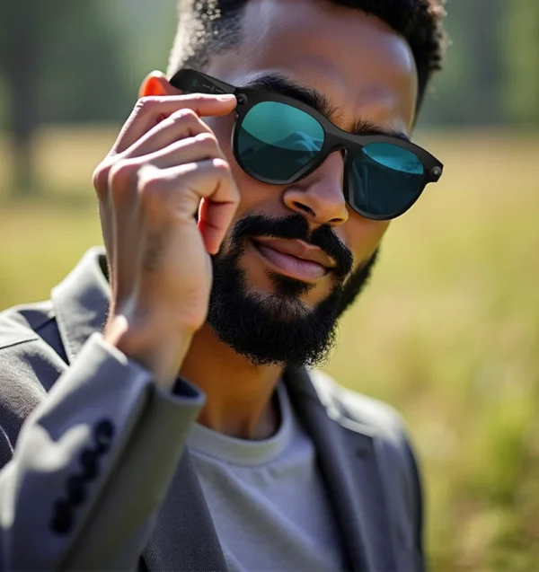 Lunettes Intelligentes Lenovo AI HD à Changement de Couleur, Caméra de Traduction Chat GPT, Appel Bluetooth, Assistant Vocal, Contrôle Musical