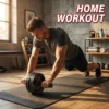 Rouleau abdominal, équipement d'exercice abdominal pour l'entraînement de la force abdominale et du tronc, roue de fitness à domicile pour hommes et femmes