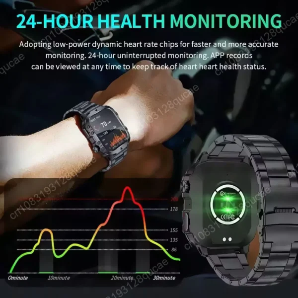 2026 nouveau robuste militaire GPS montre intelligente hommes Bluetooth appel surveillance de la santé AI voix Sport étanche montres intelligentes pour Android