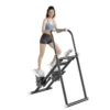 Steppeur Appareil de Fitness à Bandes de Résistance avec Guidon à 3 Niveaux et Pédale à 3 Niveaux, Écran LCD pour la Maison