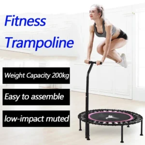 Trampoline de fitness silencieux pour adultes et enfants, longueur de poignée réglable, Donan intérieur.