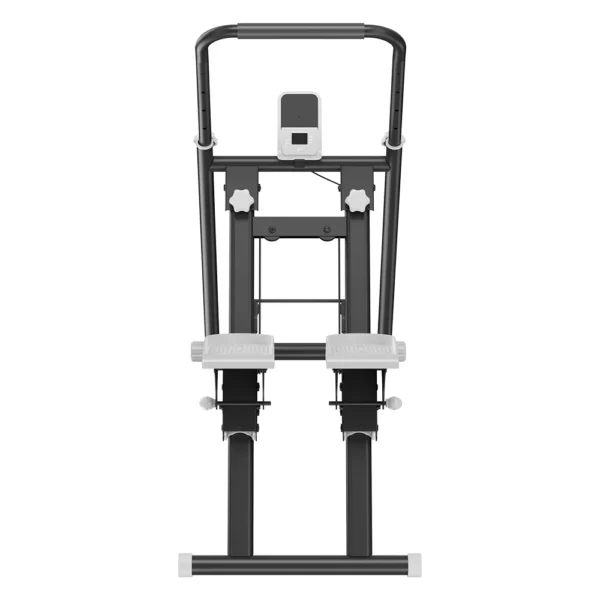 Steppeur Appareil de Fitness à Bandes de Résistance avec Guidon à 3 Niveaux et Pédale à 3 Niveaux, Écran LCD pour la Maison