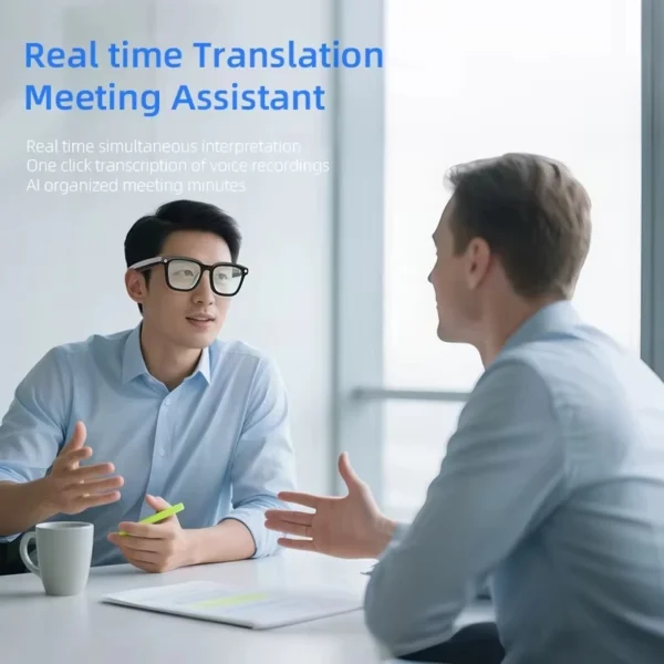 Nouvelles Lunettes Intelligentes IA 2026 avec Caméra de Prise de Vue 800W, Photo et Vidéo HD, Appel Vocal, Traduction, Étanche, Bluetooth, Lunettes de Moto IA