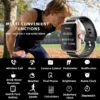 Montre intelligente étanche avec podomètre pour iPhone et Android, réponse à un message, surveillance du sommeil, informations et diag, sport, en effet, 1.83