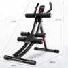 Appareil de musculation abdominale pliable pour la maison, supporte jusqu'à 200 kg, avec écran LCD, pour abdominaux, crunches et entraînement de mise en forme corporelle, réglable