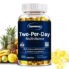 Capsules multivitamines deux par jour - avec vitamines et minéraux, améliore les niveaux d'énergie, soutien immunitaire, antioxydant