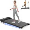 Tapis roulant électrique 2-en-1 pour la maison, 1-12 km/h, 3 niveaux d'inclinaison, application Bluetooth, écran LED, capacité de 120 kg, 220V E