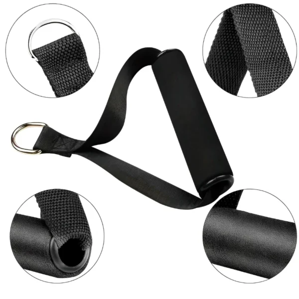 Bandes de résistance professionnelles pour exercices de gymnastique, 2 pièces, avec poignées antidérapantes, accessoires de Fitness