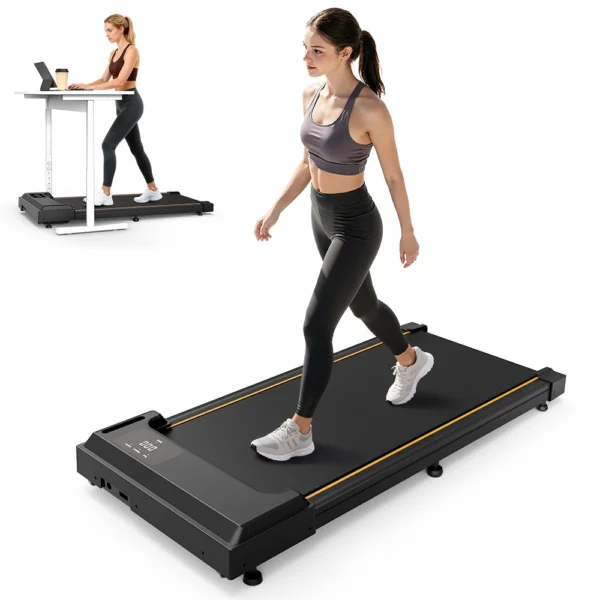Tapis de course – Écran LED, vitesse de 1 à 6 km/h, moteur 2,25 CV, zone de course de 900 x 380 mm, utilisation domestique