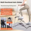 Steppeur vertical compact pliable avec pédales élargies et pédalier à inclinaison réglable – Équipement de sport