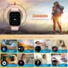 Nouvelle montre connectée sportive pour femme 2026, écran 2,01 pouces, étanche IP68K, GPS, appels Bluetooth, suivi santé et fréquence cardiaque, bracelet