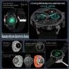 Nouvelle montre connectée GPS pour hommes, écran AMOLED HD, sport de plein air, fitness, fréquence cardiaque, NFC, étanche IP68, appel Bluetooth, montre connectée