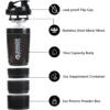 Shaker à protéines de qualité supérieure, 20 oz, avec agitateur en métal, idéal pour les shakes protéinés et les boissons pré-entraînement
