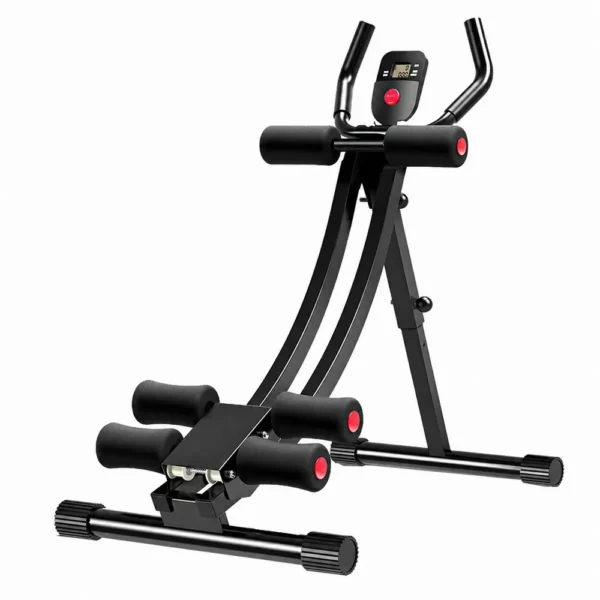 Appareil de musculation abdominale pliable pour la maison, supporte jusqu'à 200 kg, avec écran LCD, pour abdominaux, crunches et entraînement de mise en forme corporelle, réglable