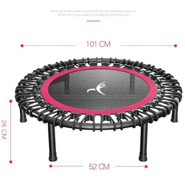 Trampoline de fitness silencieux pour adultes et enfants, longueur de poignée réglable, Donan intérieur.