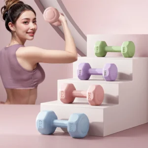 Ensemble d'haltères pour femmes, 1 kg, pour entraînement aérobique, musculation, salle de sport, fitness à domicile