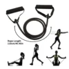 Bande de résistance avec poignées, bandes d'exercice avec poignées pour hommes et femmes, équipement de musculation à domicile