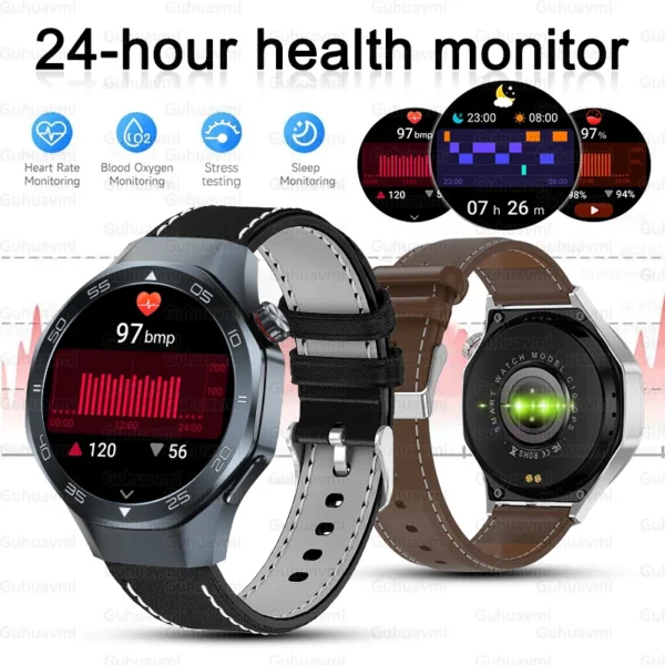 Nouvelle Montre Connectée Professionnelle 2027, Écran AMOLED 1,53'', GPS, Boussole, Plus de 100 Modes Sportifs, Appel Bluetooth, Étanche 3ATM, pour Hommes