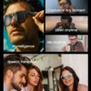 Lunettes intelligentes Lenovo avec appareil photo 100MP, 8K HD, Chat GPT, batterie 260mAh, appels Bluetooth, commande vocale, pour hommes